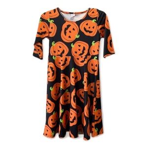 Jack O Lantern Pumpkin Girls Halloween Dress Size XL
